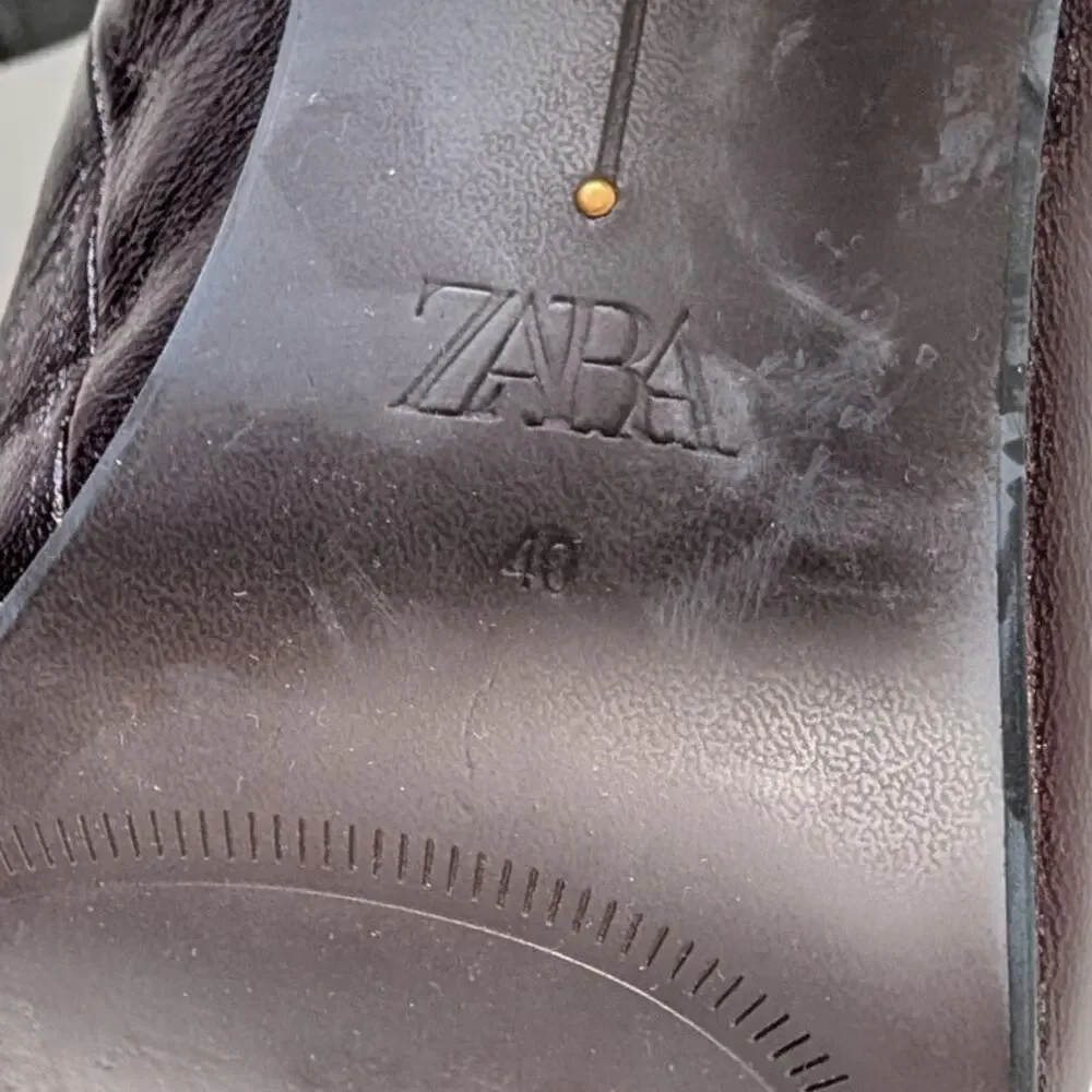 Zara leather mules